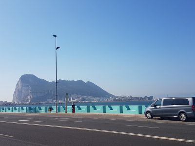 Van parked outsanding views