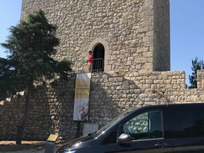 Van parked algarve castle